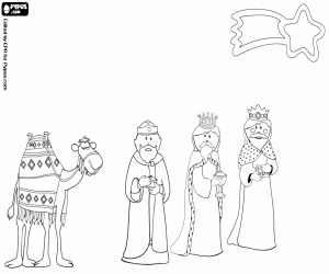 Üç Kral yol başlar boyama