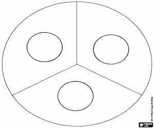 Üç renk kombinasyonları boyama