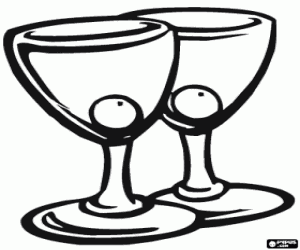 İki kokteyl zeytin boyama