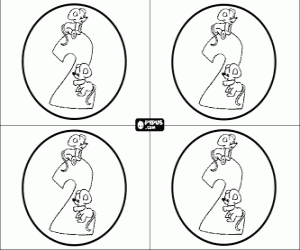 İki yıl doğum günü partisi davetiyesi boyama