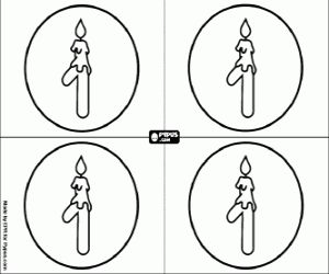 İlk doğum günü Davetiyesi boyama