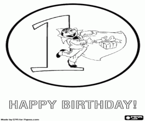 İlk doğum günü ve Kont Drakula boyama