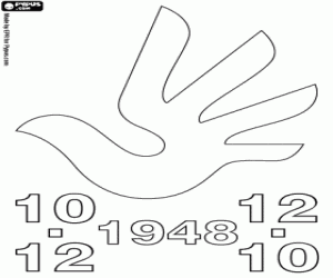 İnsan hakları günü boyama