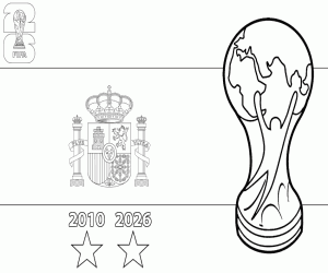 İspanya, dünya şampiyonu 2026 boyama