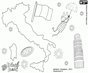 İtalya uçan Blinky boyama