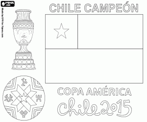 Şili, Copa America 2015 şampiyonu boyama