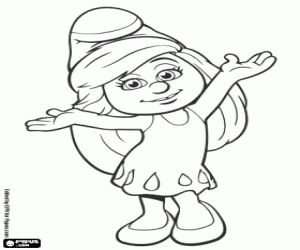 Şirine Gargamel tarafından kaçırılır boyama