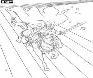 Bu şövalye, Thor bir karakter boyama