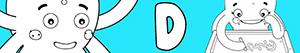 D harfi ile kızlar isimleri boyama