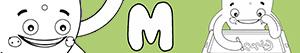 M harfi ile erkekler isimleri boyama