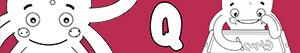 Q harfi ile erkekler isimleri boyama